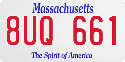 MA license plate 8UQ661