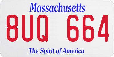 MA license plate 8UQ664