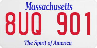 MA license plate 8UQ901