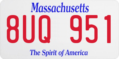MA license plate 8UQ951