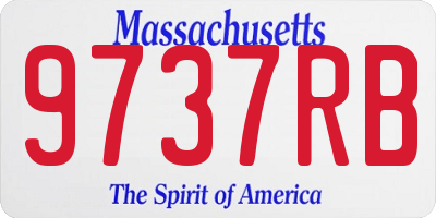 MA license plate 9737RB