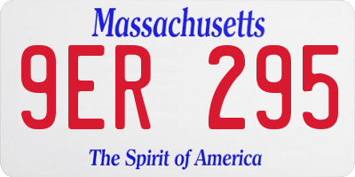 MA license plate 9ER295