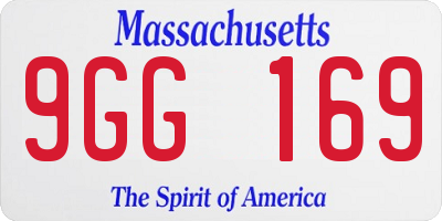 MA license plate 9GG169