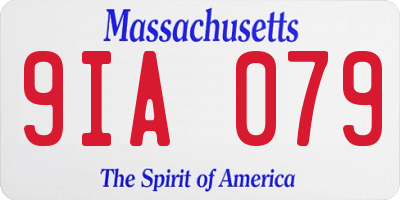 MA license plate 9IA079