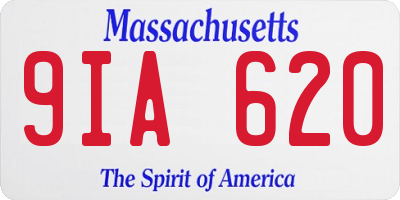 MA license plate 9IA620