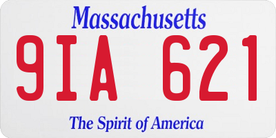 MA license plate 9IA621