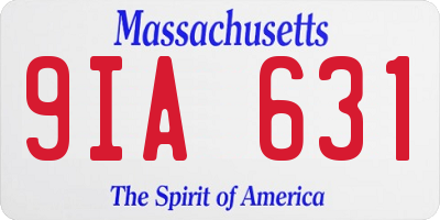 MA license plate 9IA631