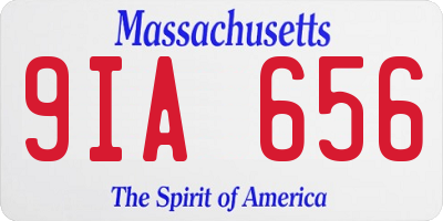 MA license plate 9IA656