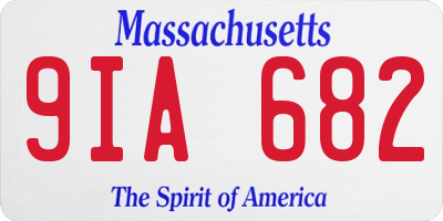 MA license plate 9IA682