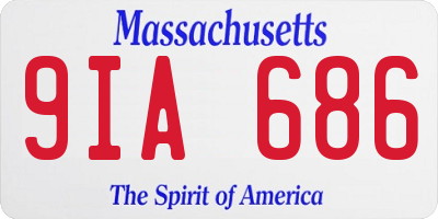 MA license plate 9IA686