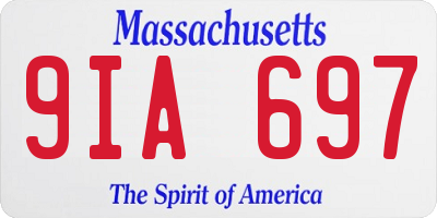 MA license plate 9IA697