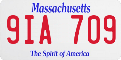 MA license plate 9IA709