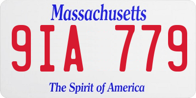 MA license plate 9IA779