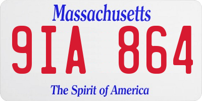 MA license plate 9IA864