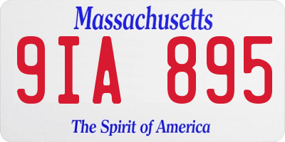MA license plate 9IA895