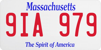 MA license plate 9IA979