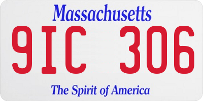 MA license plate 9IC306
