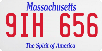 MA license plate 9IH656