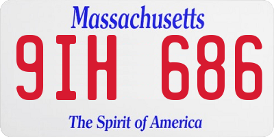 MA license plate 9IH686