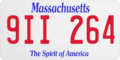 MA license plate 9II264