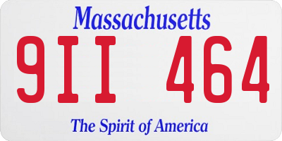 MA license plate 9II464