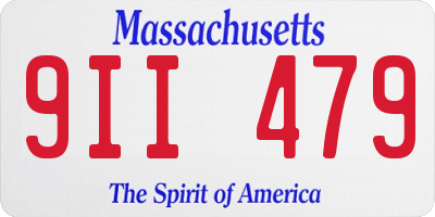 MA license plate 9II479