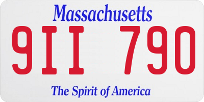 MA license plate 9II790