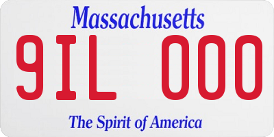 MA license plate 9IL000