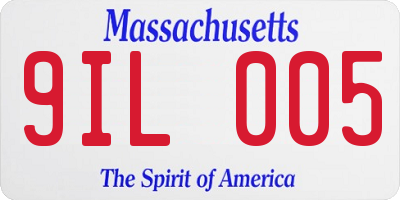 MA license plate 9IL005