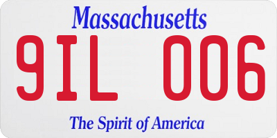 MA license plate 9IL006