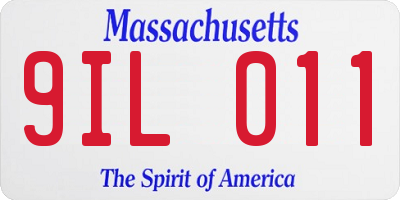 MA license plate 9IL011