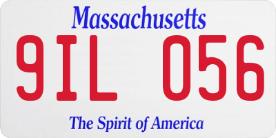 MA license plate 9IL056