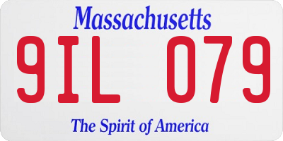 MA license plate 9IL079