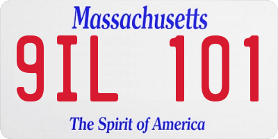 MA license plate 9IL101