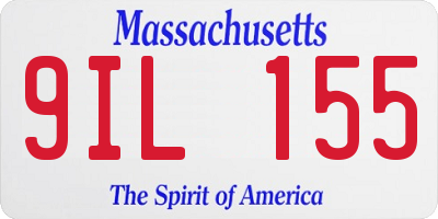 MA license plate 9IL155