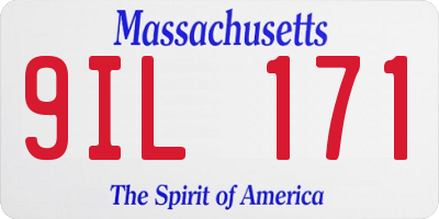 MA license plate 9IL171