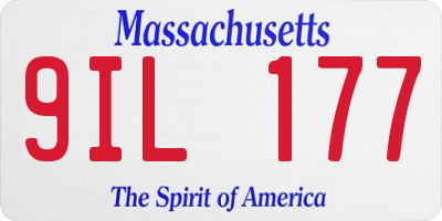 MA license plate 9IL177