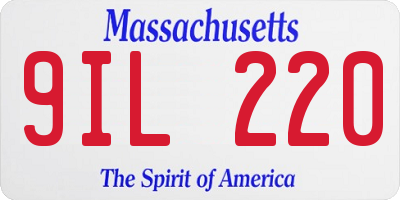 MA license plate 9IL220