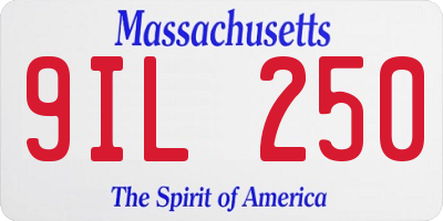 MA license plate 9IL250
