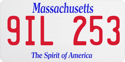 MA license plate 9IL253