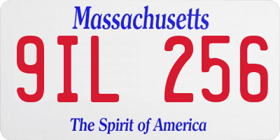 MA license plate 9IL256
