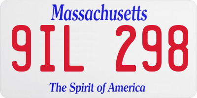 MA license plate 9IL298