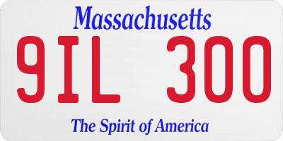 MA license plate 9IL300