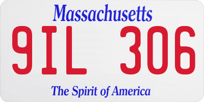 MA license plate 9IL306