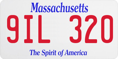 MA license plate 9IL320