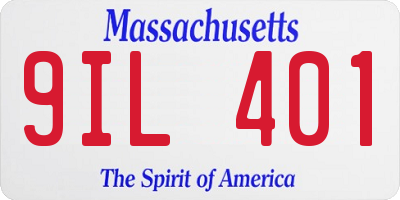 MA license plate 9IL401