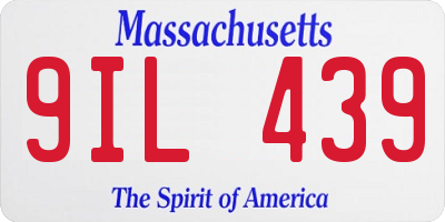 MA license plate 9IL439
