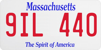 MA license plate 9IL440