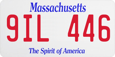 MA license plate 9IL446