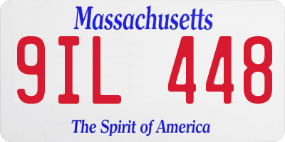 MA license plate 9IL448